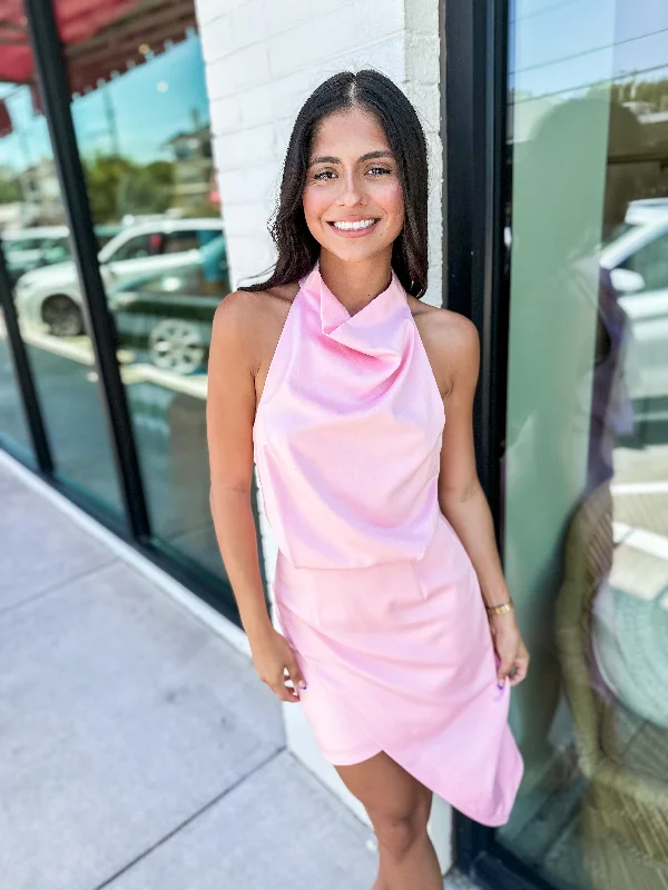 Exclusive Offers Camo Dress- Baby Pink