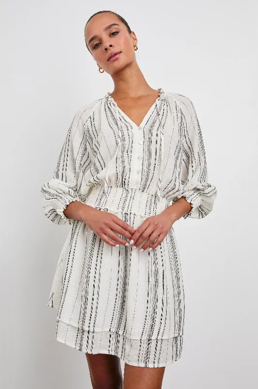 Deal Dash CRYSTAL DRESS - BASQUE STRIPE