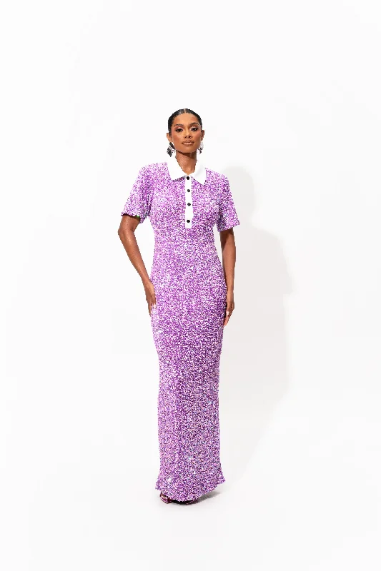 Today’s Deal DAYA Sequin Maxi Dress in ALEXANDRITE