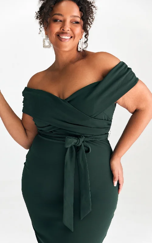 Extra Discounts Florencia Dress - Emerald