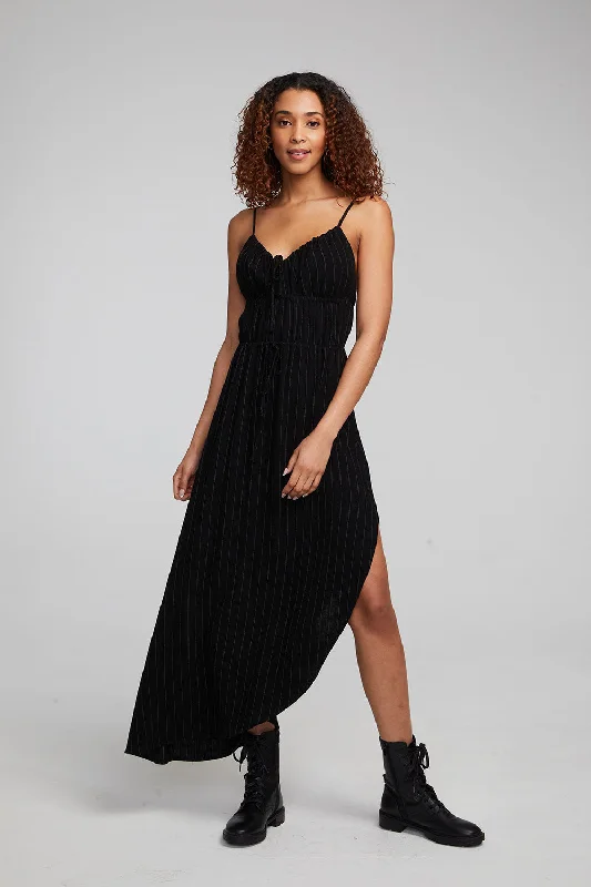 Seasonal Clearance Shirley Beverly Pinstripe Slip Dress