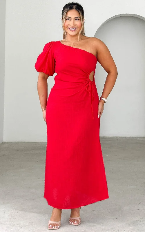 Year-End Clearance Gia Maxi Dress - Red