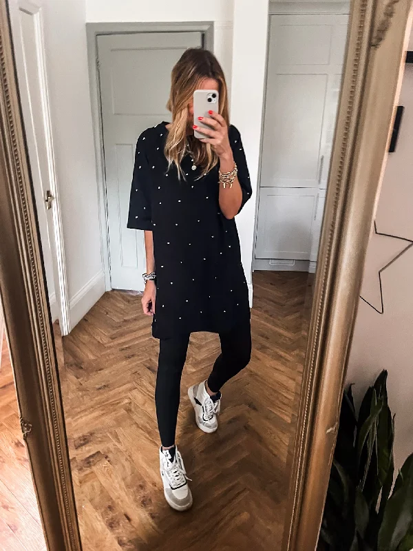 Extra Savings Diamante T Shirt Dress