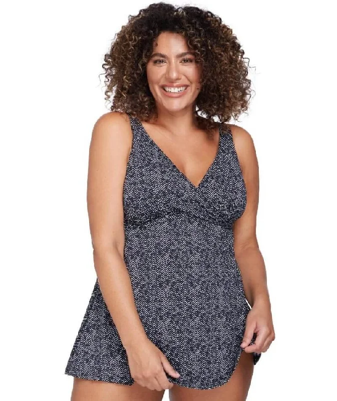Price Rollback Artesands Zig Zag Delacroix Cross Over D-G Cup Swimdress - Black