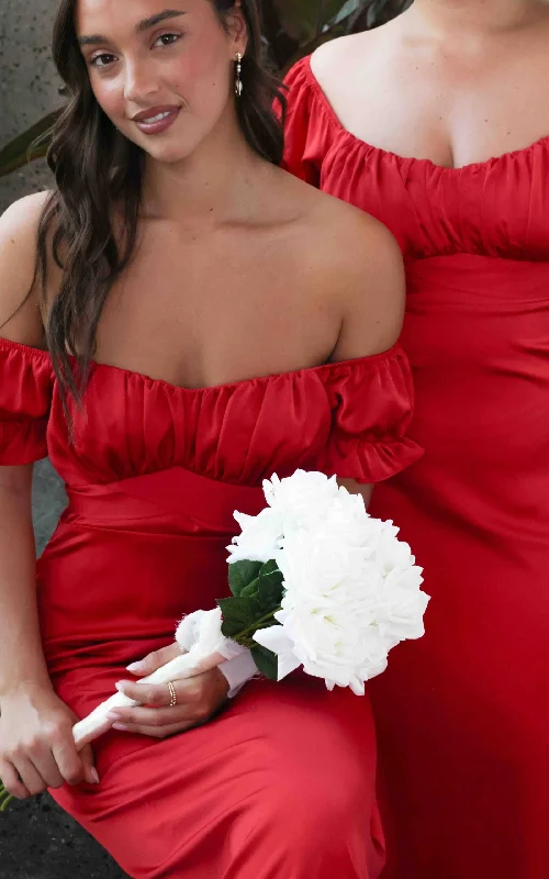 Limited Time Discount Jolene Maxi Dress - Red