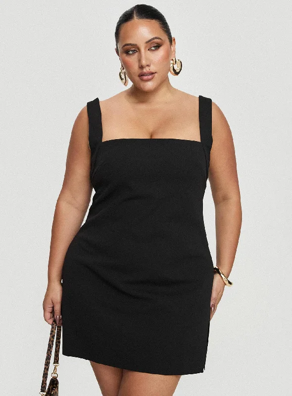 Savings Alert Bombshell Mini Dress Black Curve