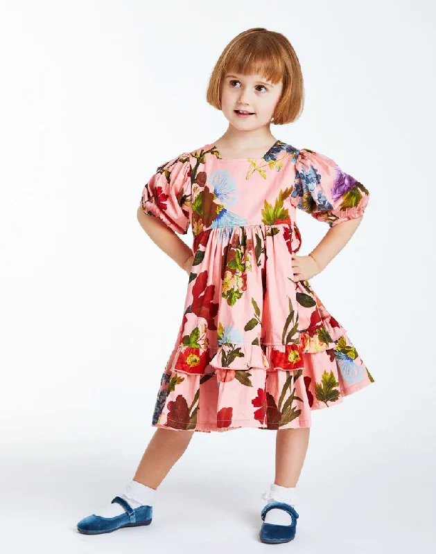 Price Reduction Pink Chicken x Mestiza Little Girl's Clementine Mini Dress