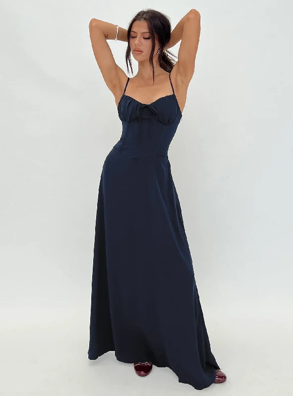 Flash Deals Eleanora Maxi Dress Navy