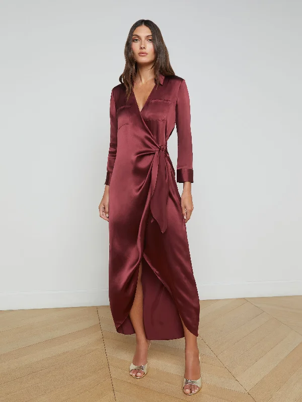 Online Exclusive Kadi Silk Wrap Dress