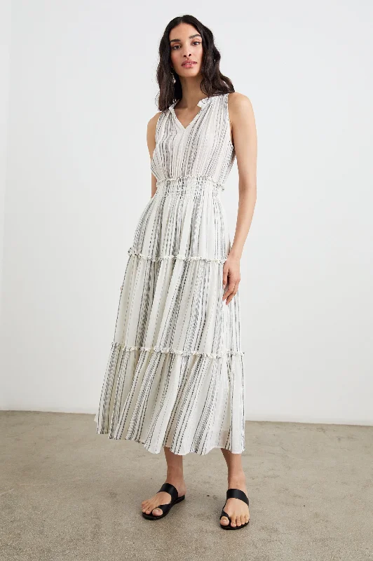 Don't Wait LOULOU DRESS - BASQUE STRIPE