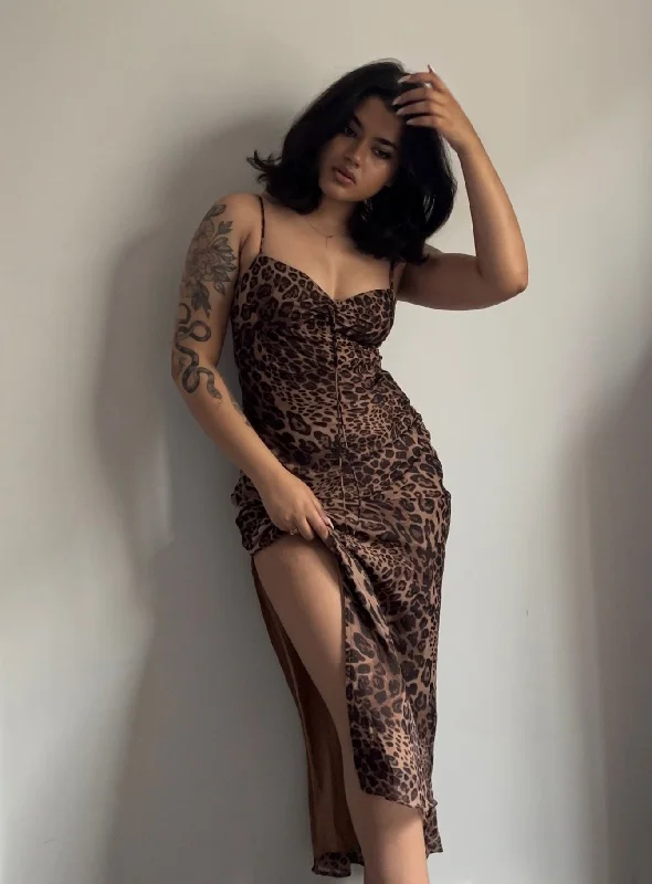 Special Buy Safari Midi Dress Leopard