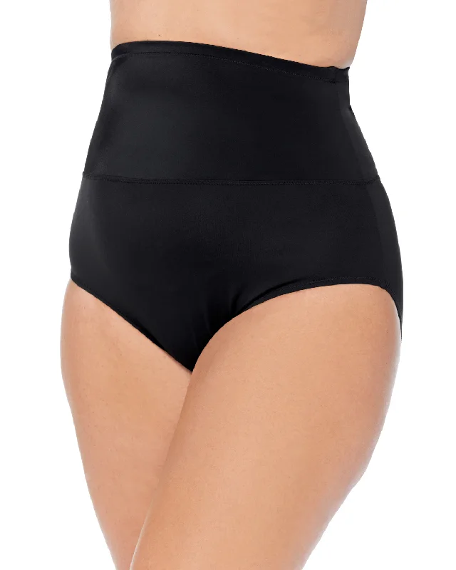 Overstock Sale 2024 Leilani Plus Solids High Waisted Control Brief Bottom - J850093