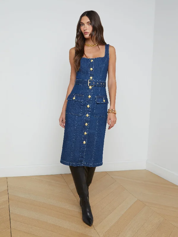 Buy More, Save More Idy Button-Front Dress