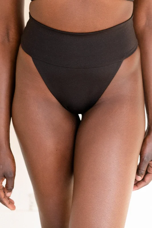 Limited Time The Banded Scrunch Bottom - Matte Black