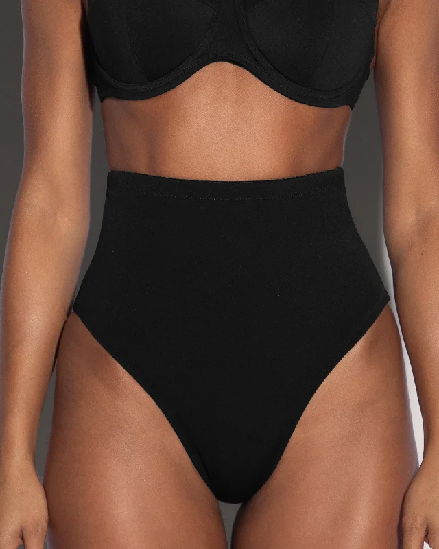 Extreme Hi Cut Kini Bottom - Black