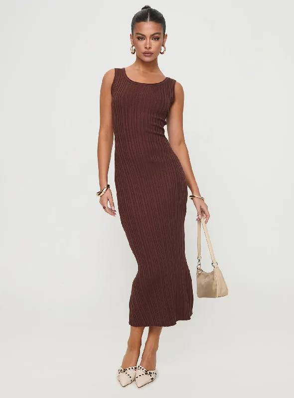 Steals and Deals Jackman Maxi Dress Brown