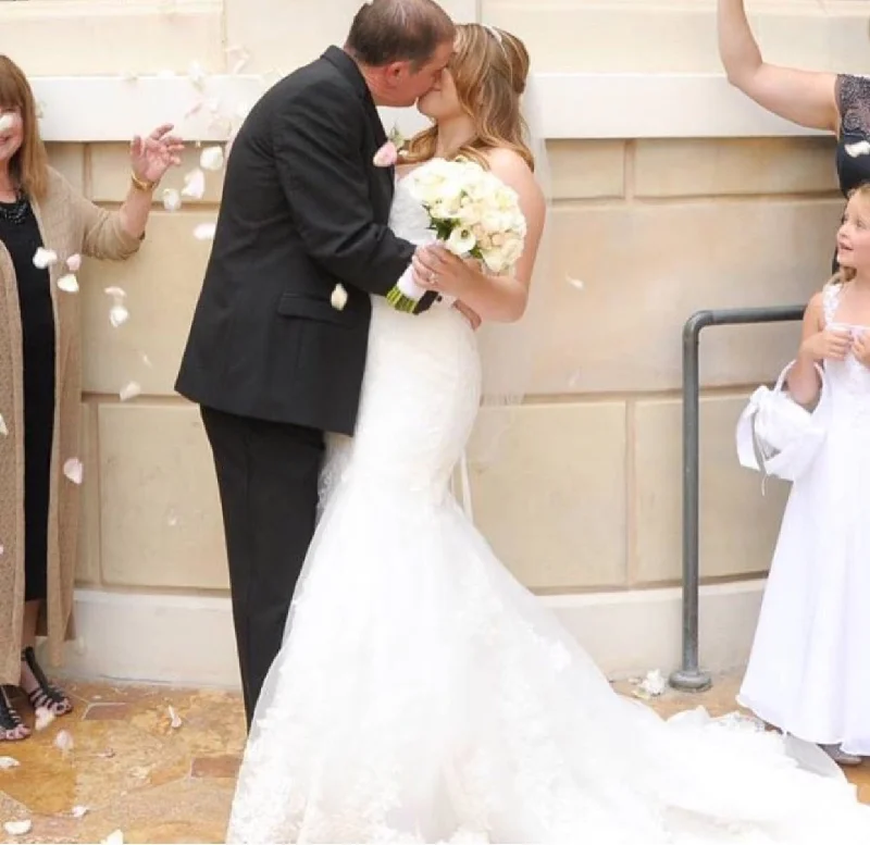 Take Advantage David's Bridal Lace mermaid