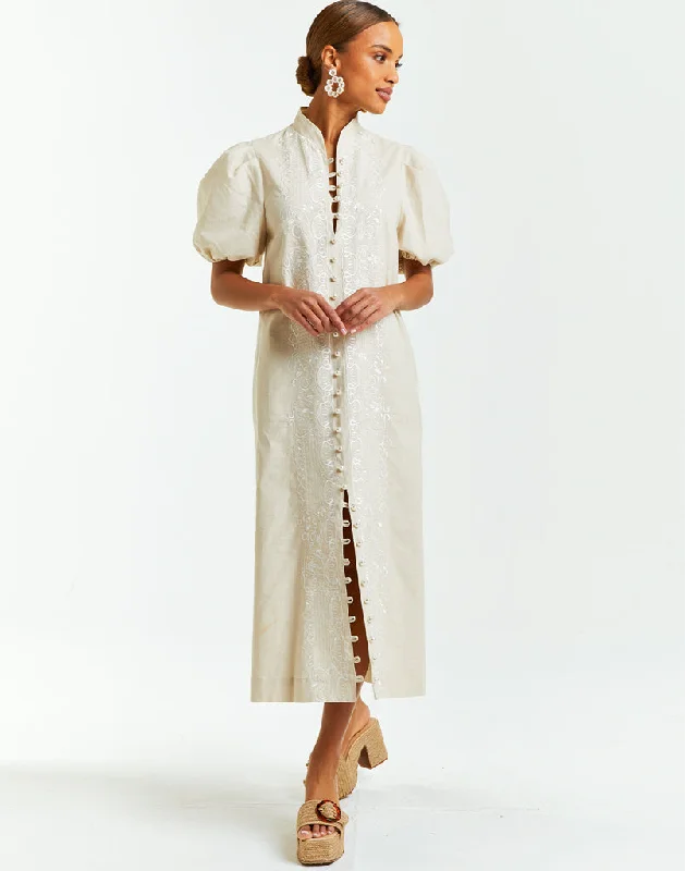 Huge Savings Elliana Barong Midi Dress