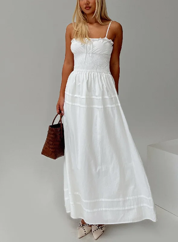 Incredible Offers Americas Sweetheart Maxi Dress White