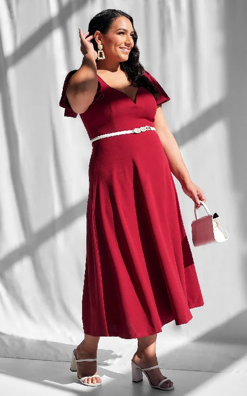 New Arrival Cabernet Maxi Dress - Wine