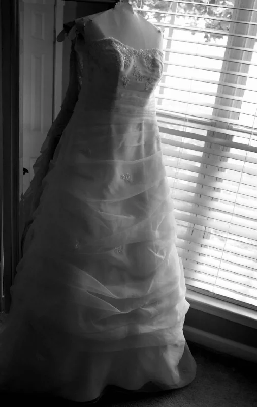 Sale Event David's Bridal Organza A-line dress