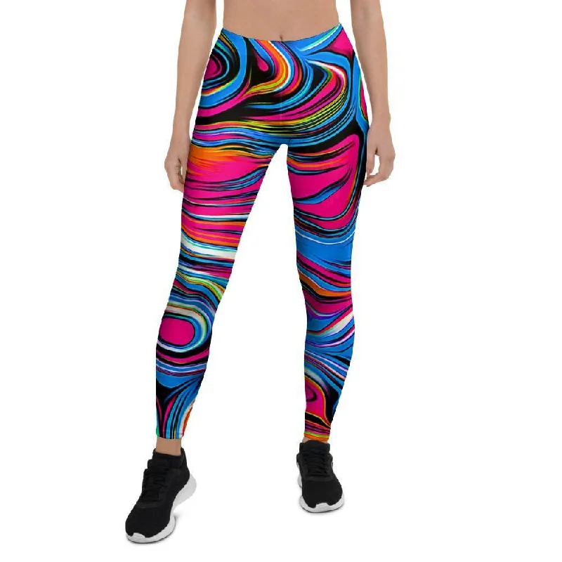 Deal Alert Abstract Trippy Paint Women's Leggings