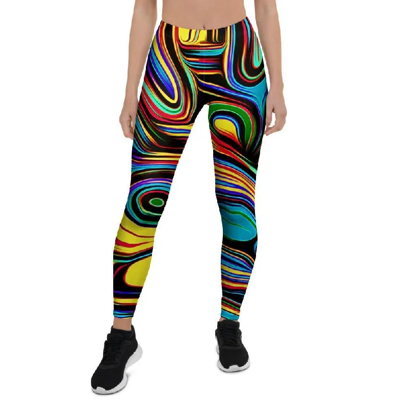 Price Drop Alert Abstract Wavy Women's Leggings
