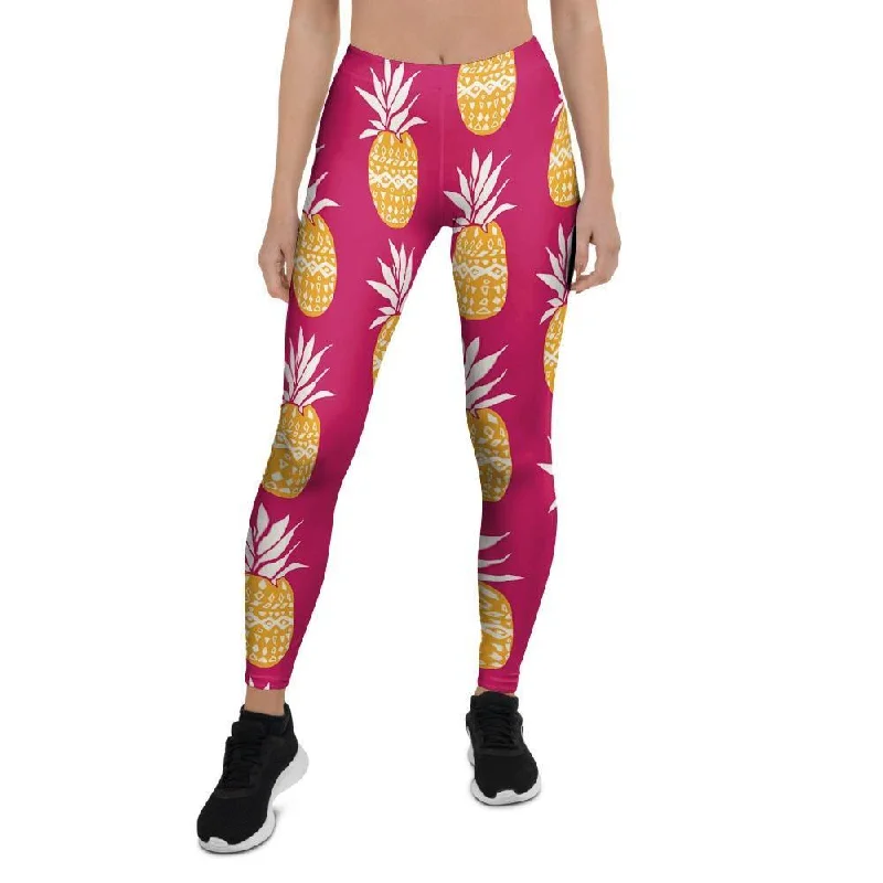 Savings Spectacular Aztec Hawaiian Pineapple Print Women's Leggings