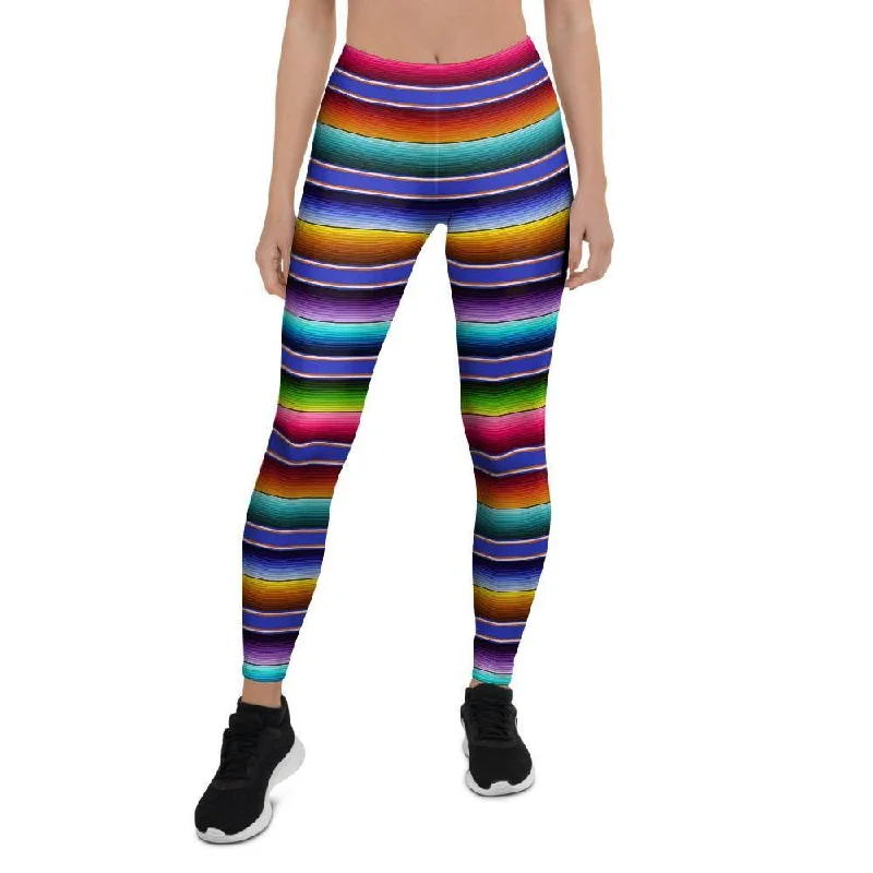 Baja Serape Mexican Women's Leggings