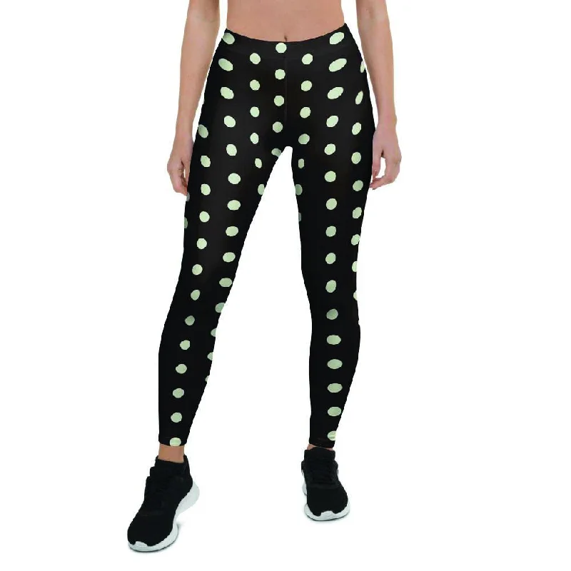 Black And White Polka Dot Women's Leggings