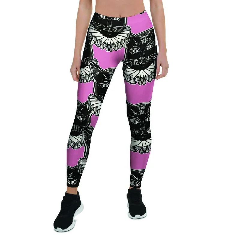 Black Cat Gothic Women's Leggings