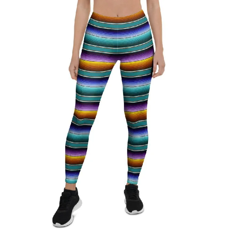 Blue Baja Serape Women's Leggings