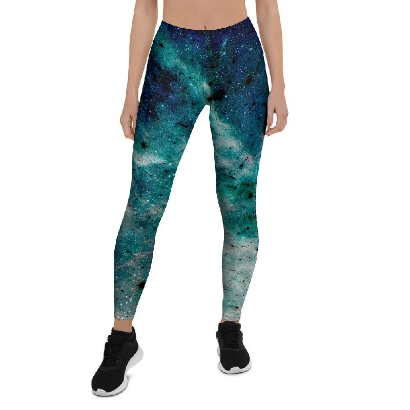 Blue Galaxy Space Women's Leggings