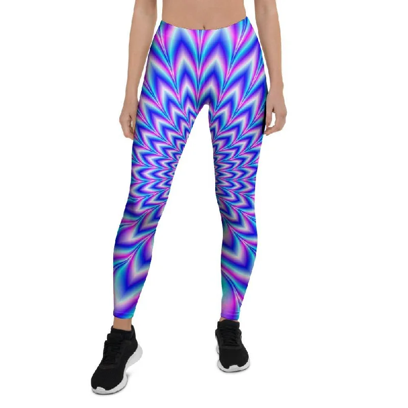 Blue Optical illusion Women's Leggings