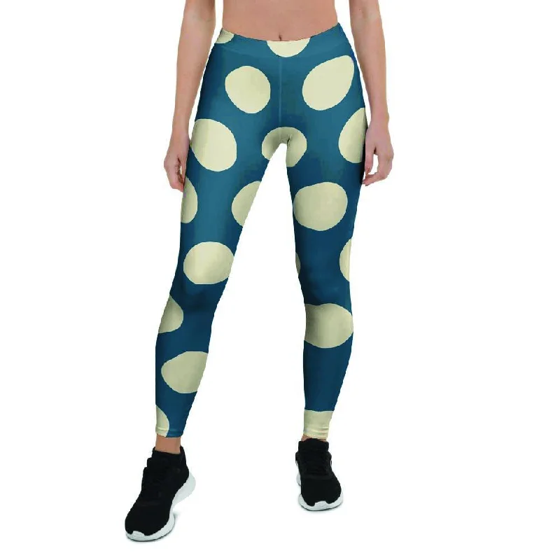 Markdown Madness Blue Polka Dot Women's Leggings